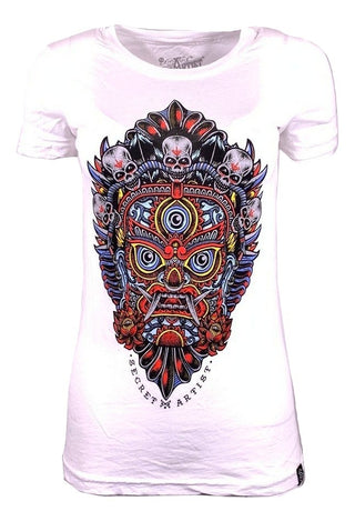 SECRET ARTIST by AFFLICTION Women's T-Shirt S/S WEET DHARMAPALA Tee