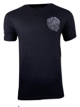 HOWITZER Clothing Men's T-Shirt S/S ONE FLAG Tee Black Label