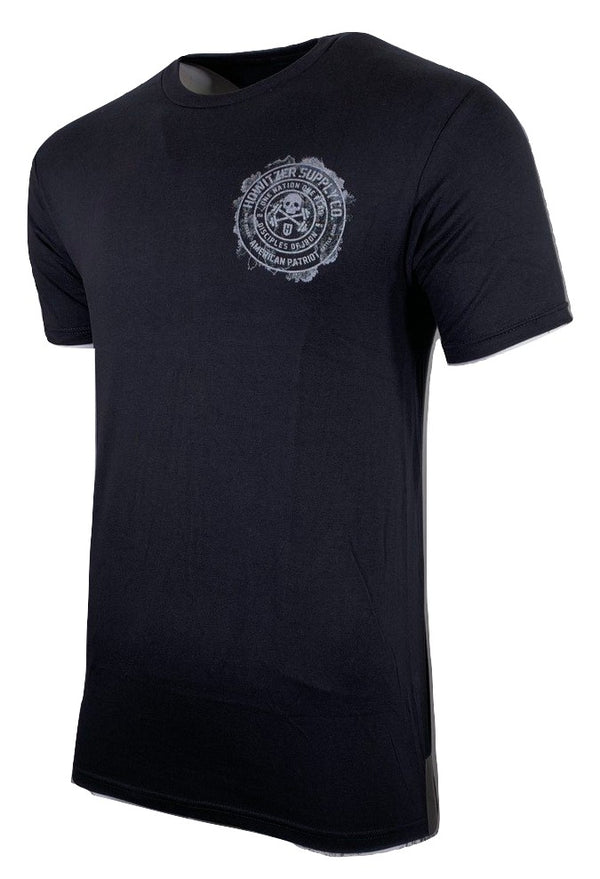 HOWITZER Clothing Men's T-Shirt S/S ONE FLAG Tee Black Label