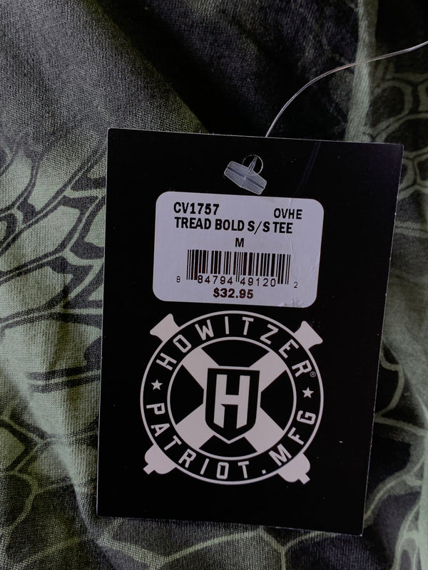 HOWITZER Clothing Men's T-Shirt S/S TREAD BOLD Black Label