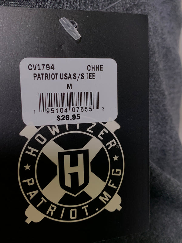 HOWITZER Clothing Men's T-Shirt S/S PATRIOT USA Black Label