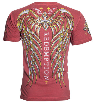 ARCHAIC Men's Short Sleeve SPINE WINGS Crewneck T-Shirt