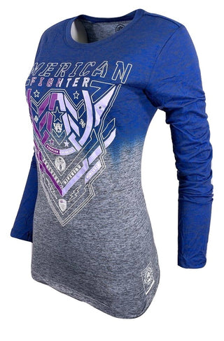 AMERICAN FIGHTER Women's T-Shirt L/S KENDLETON Tee Biker
