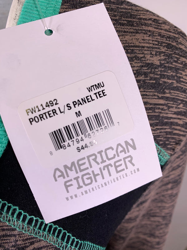 AMERICAN FIGHTER Women's T-Shirt L/S PORTER Tee Biker