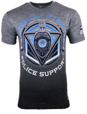 AMERICAN FIGHTER Men's T-Shirt S/S STATE LINE TEE Athletic MMA