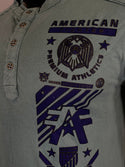 AMERICAN FIGHTER Men's T-Shirt S/S GLADBROOK HENLEY Athletic MMA