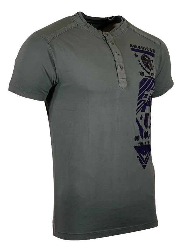 AMERICAN FIGHTER Men's T-Shirt S/S GLADBROOK HENLEY Athletic MMA