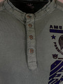 AMERICAN FIGHTER Men's T-Shirt S/S GLADBROOK HENLEY Athletic MMA