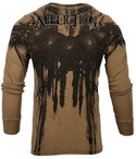 AFFLICTION Men's Long Sleeve Thermal Shirt DARK NIGHT