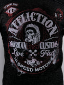 AFFLICTION Men's Long Sleeve Reversible Thermal Shirt AC NATIVE OUTLAW