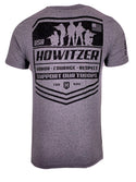 HOWITZER Clothing Men's T-Shirt S/S SUPPORT HONOR Tee Black Label