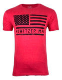 HOWITZER Clothing Men's T-Shirt S/S BOLD FLAG Tee Black Label