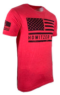 HOWITZER Clothing Men's T-Shirt S/S BOLD FLAG Tee Black Label