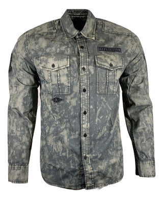 AFFLICTION REVIVE Men's Button Down Shirt