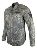 AFFLICTION REVIVE Men's Button Down Shirt