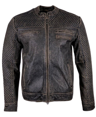 AFFLICTION Leather ONYX BLADE JACKET Black