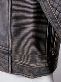 AFFLICTION Leather ONYX BLADE JACKET Black