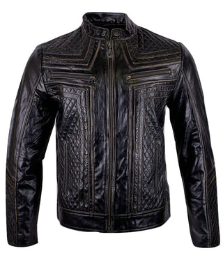 AFFLICTION Leather LEMMY JACKET Black