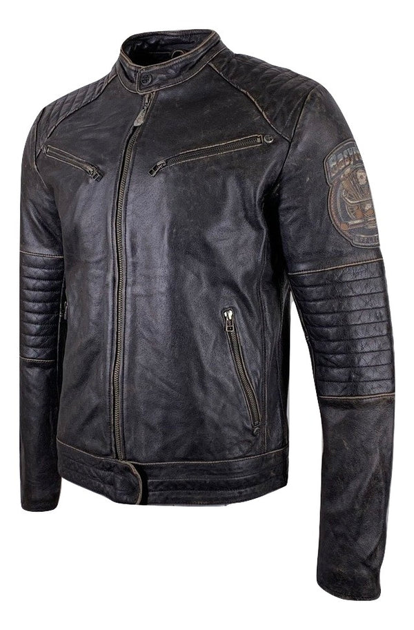 AFFLICTION Leather GHOST RIDER JACKET Black