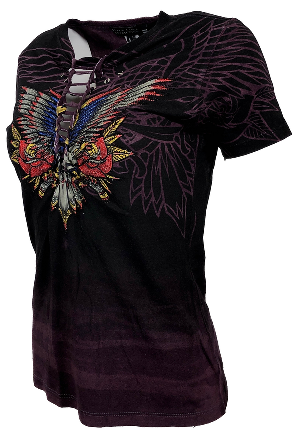 AFFLICTION Women's Short sleeve T-Shirt ETERNAL PRIDE