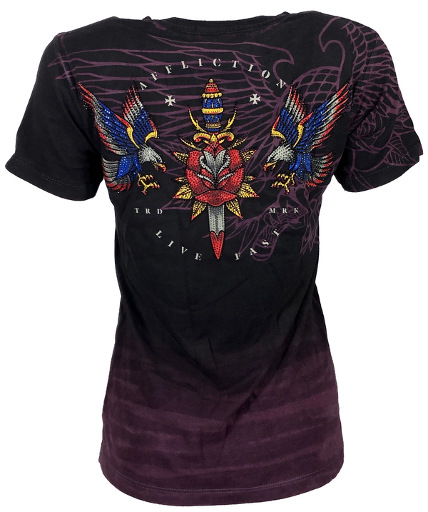 AFFLICTION Women's Short sleeve T-Shirt ETERNAL PRIDE