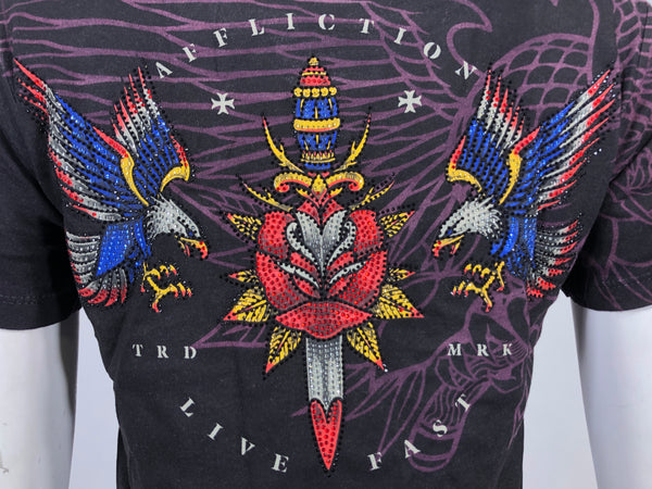 AFFLICTION Women's Short sleeve T-Shirt ETERNAL PRIDE