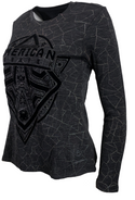 AMERICAN FIGHTER Women's Long Sleeve T-Shirt HAWTHORN Black