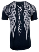 Xtreme Couture Men's Short Sleeve Crewneck T-Shirt AEROSMITH Black