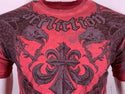 AFFLICTION Men's T-Shirt S/S SIMULTANEOUS Tee Black Label Biker