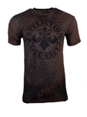 AFFLICTION Men's T-Shirt S/S DIVIO Tee Black Label Biker