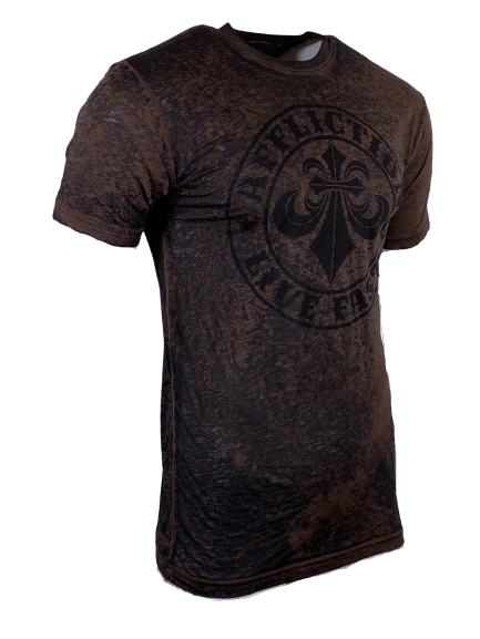 AFFLICTION Men's T-Shirt S/S DIVIO Tee Black Label Biker