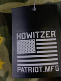 HOWITZER Clothing Women T-Shirt S/S TREAD FLAG Tee Black Label