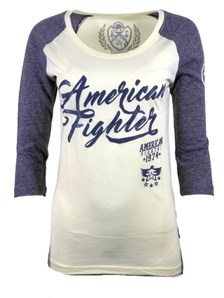 AMERICAN FIGHTER Women's T-Shirt TRINITY RAGLAN Tee Biker