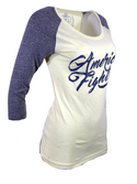 AMERICAN FIGHTER Women's T-Shirt TRINITY RAGLAN Tee Biker