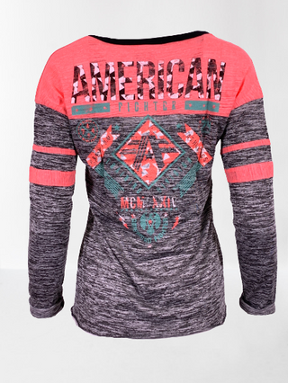 AMERICAN FIGHTER Women's T-Shirt L/S LANDER GALAXY Tee Biker