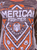 AMERICAN FIGHTER Women's T-Shirt NORTH DAKOTA RAGLAN Tee Biker