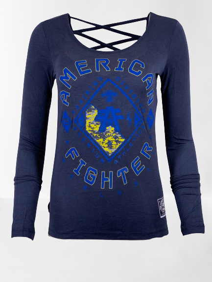 AMERICAN FIGHTER Women's T-Shirt L/S RICHMOND Tee Biker
