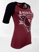AMERICAN FIGHTER Women's T-Shirt S/S SIENA HEIGHTS Tee Biker