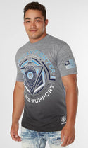AMERICAN FIGHTER Men's T-Shirt S/S STATE LINE TEE Athletic MMA