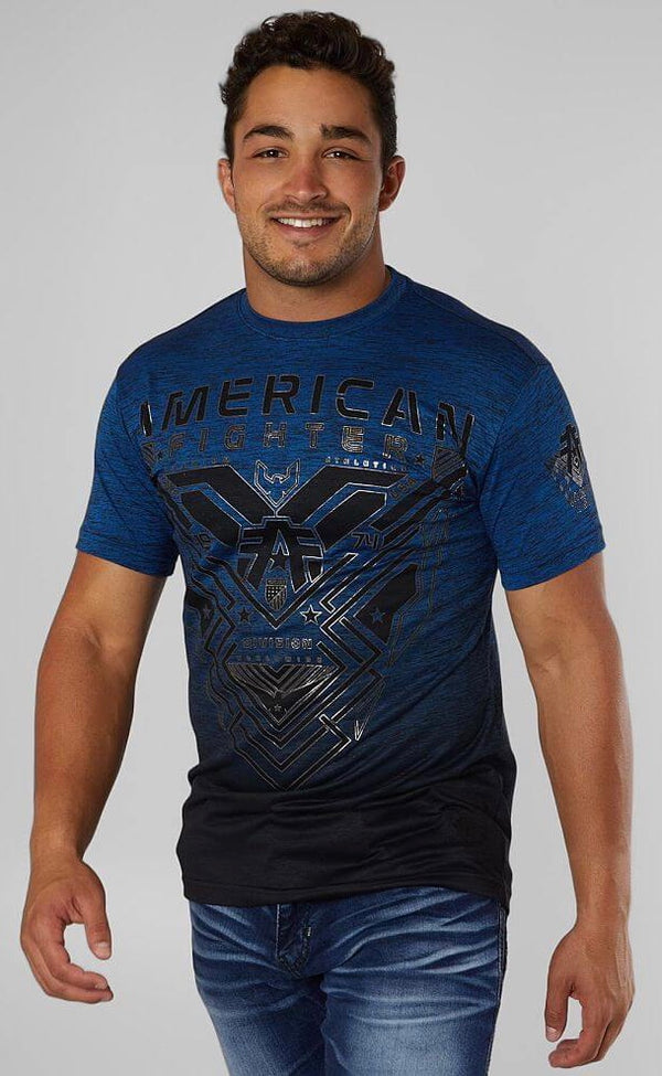 AMERICAN FIGHTER Men's T-Shirt S/S DURHAM TEE Athletic MMA *