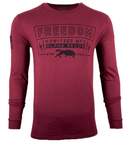 HOWITZER Clothing Men's T-Shirt L/S FREEDOM ATHLETICS Tee Black Label