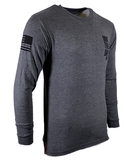 HOWITZER Clothing Men's T-Shirt L/S NEVER Tee Black Label