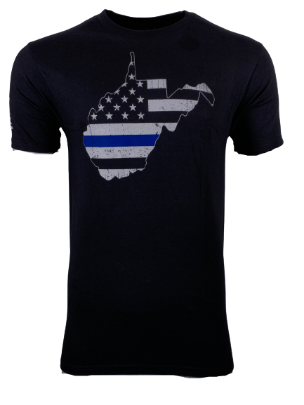 Howitzer Clothing Men's T-Shirt WEST VIRGINIA BLUE