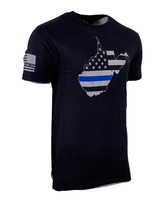 Howitzer Clothing Men's T-Shirt WEST VIRGINIA BLUE