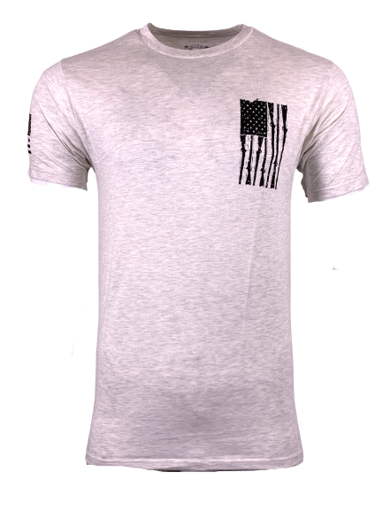 HOWITZER Clothing Men's T-Shirt S/S MUSKET FLAG Tee Black Label