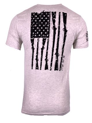 HOWITZER Clothing Men's T-Shirt S/S MUSKET FLAG Tee Black Label