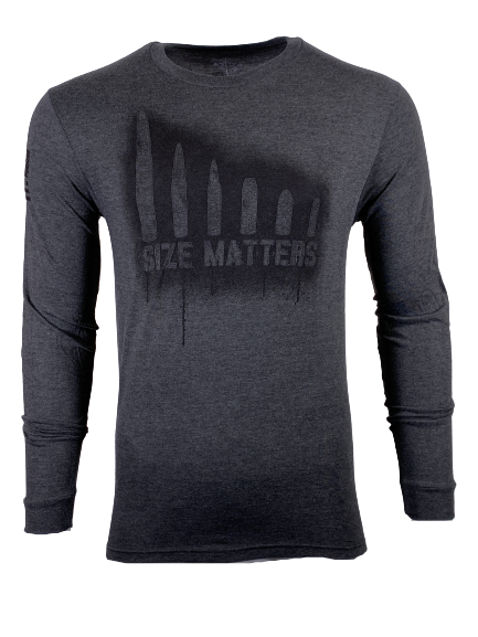 HOWITZER Clothing Men's T-Shirt L/S SIZE MATTERS Tee Black Label