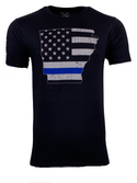 HOWITZER Clothing Men's T-Shirt S/S ARKANSAS BLUE Tee Black Label