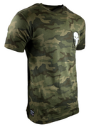 Howitzer Style Men's T-Shirt SKULL FREEDOM FLAG Military Grunt MFG