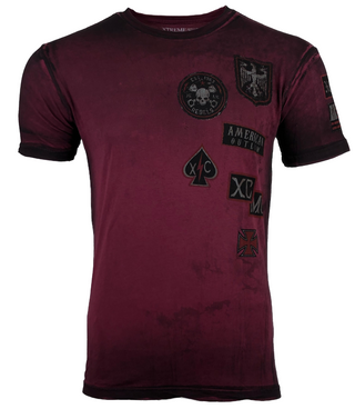 XTREME COUTURE by AFFLICTION Men's T-Shirt SMOKE & OIL Biker MMA